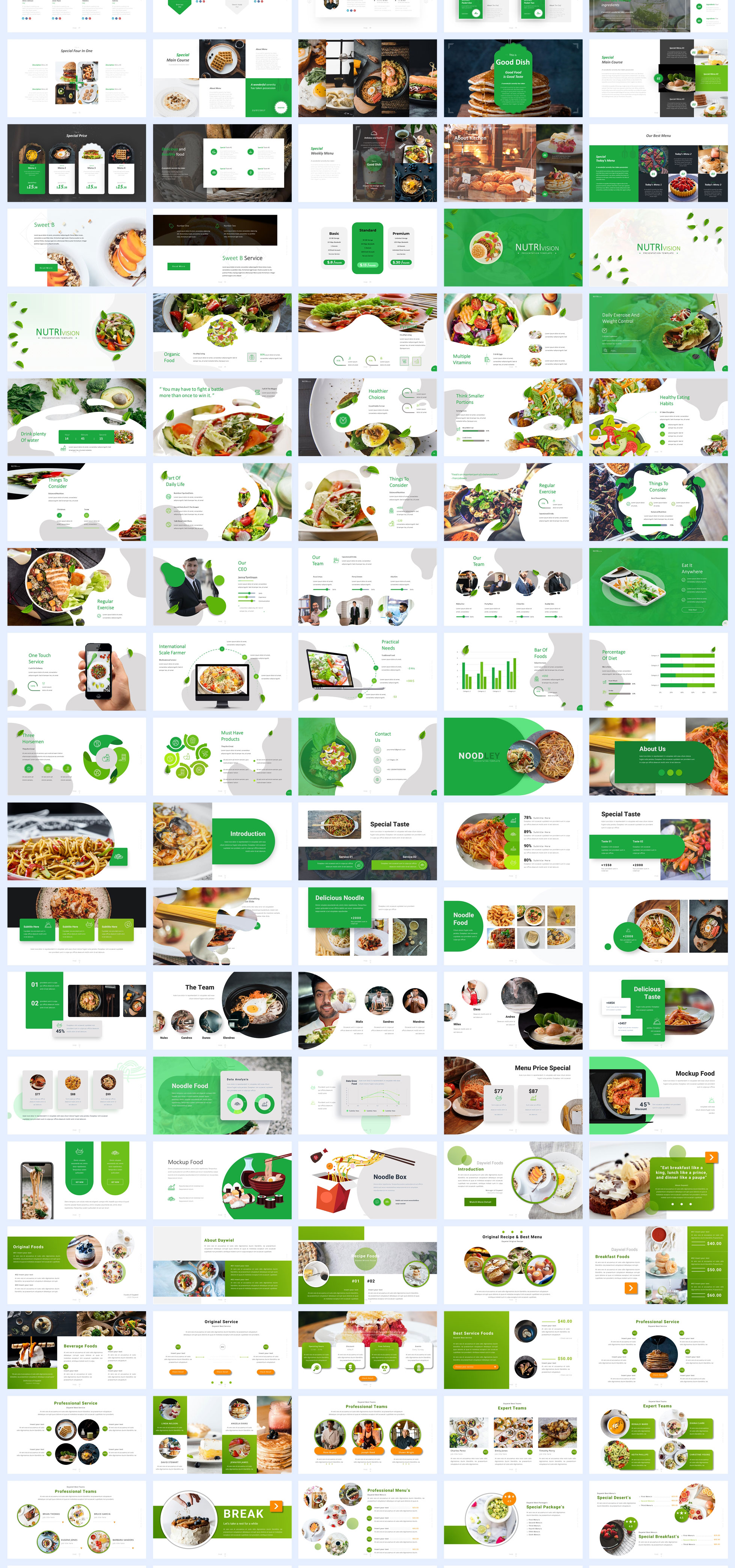 342页高级餐饮美食主题PPT排版版式合集速查手册