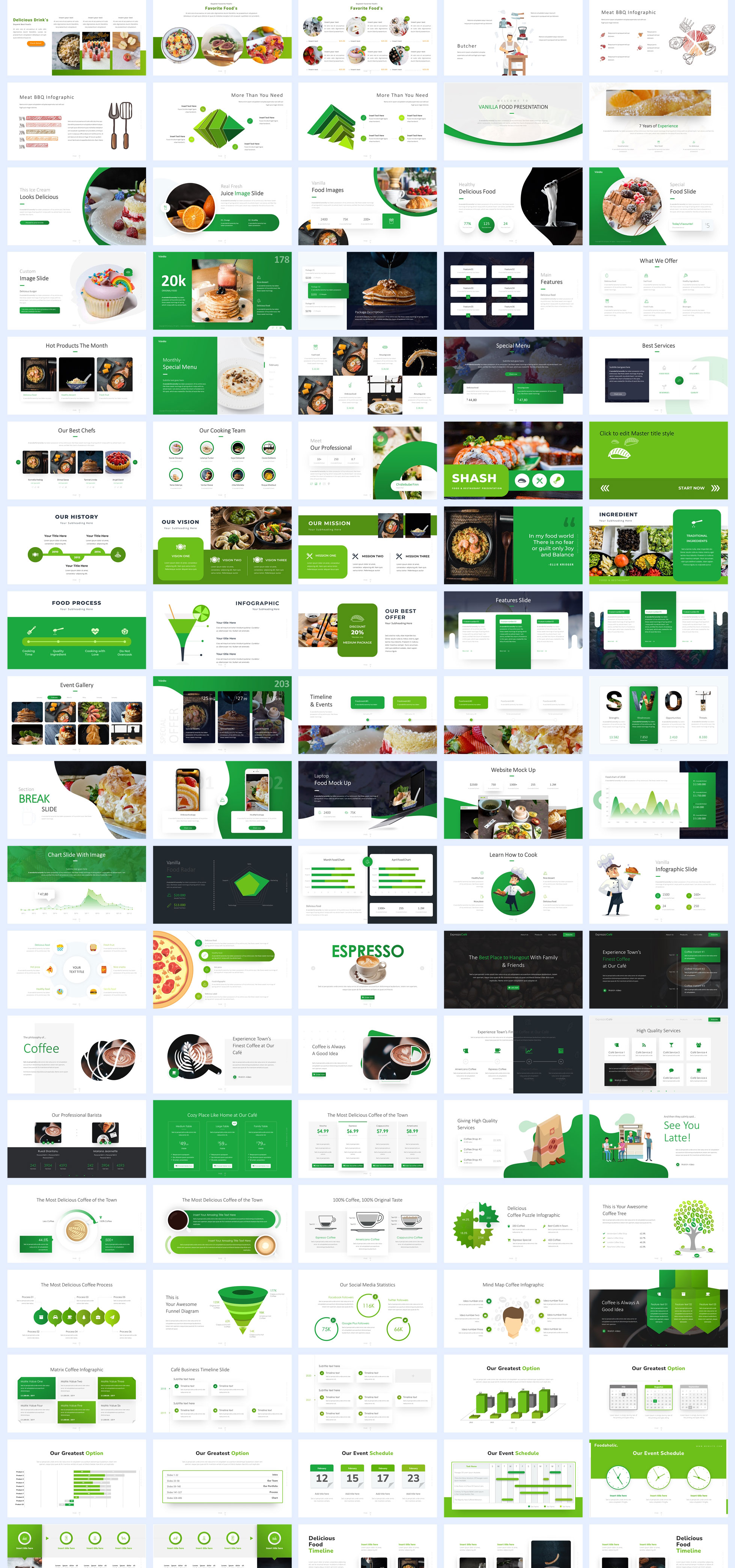 342页高级餐饮美食主题PPT排版版式合集速查手册