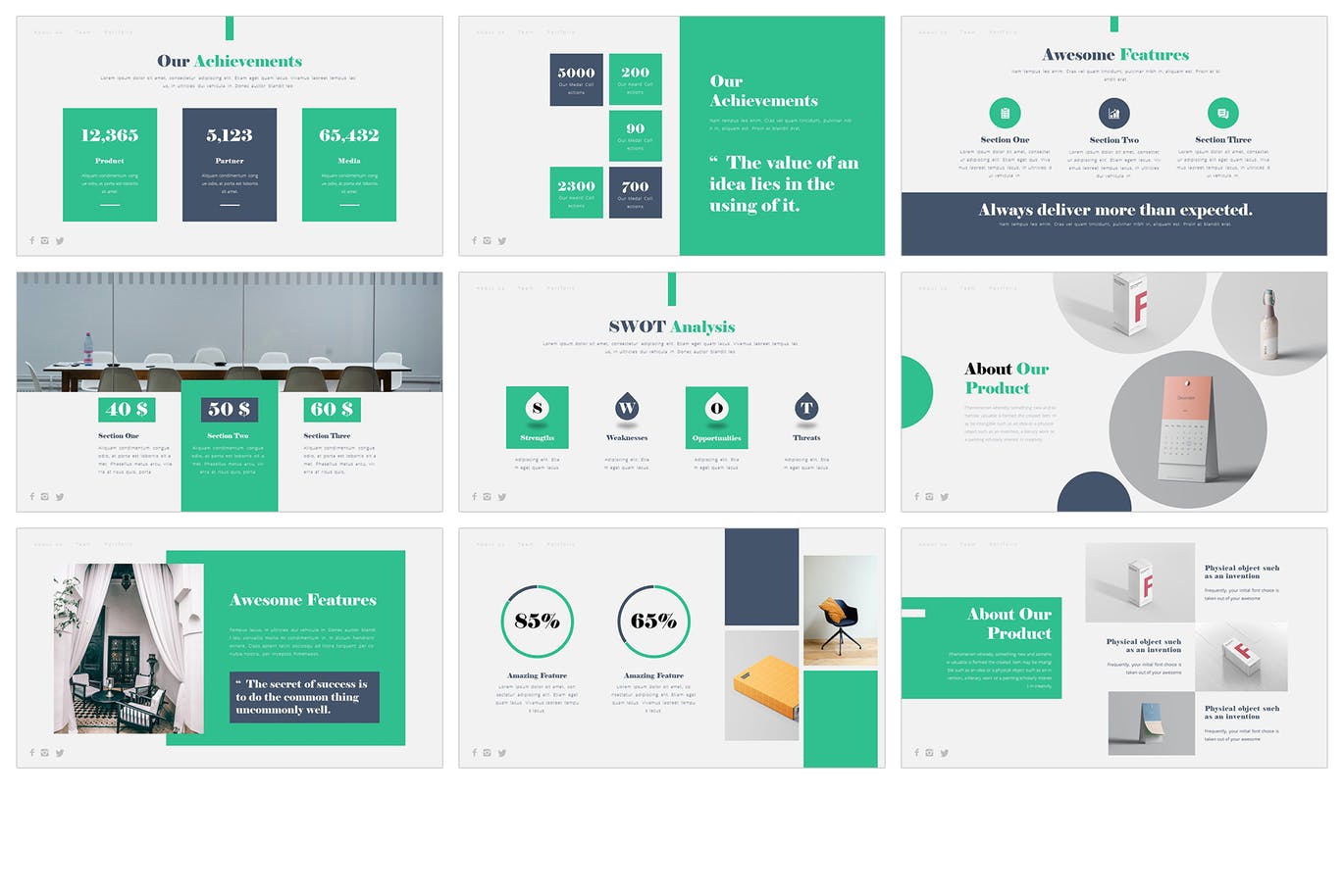广告设计公司介绍PPT模版 (PPTX)