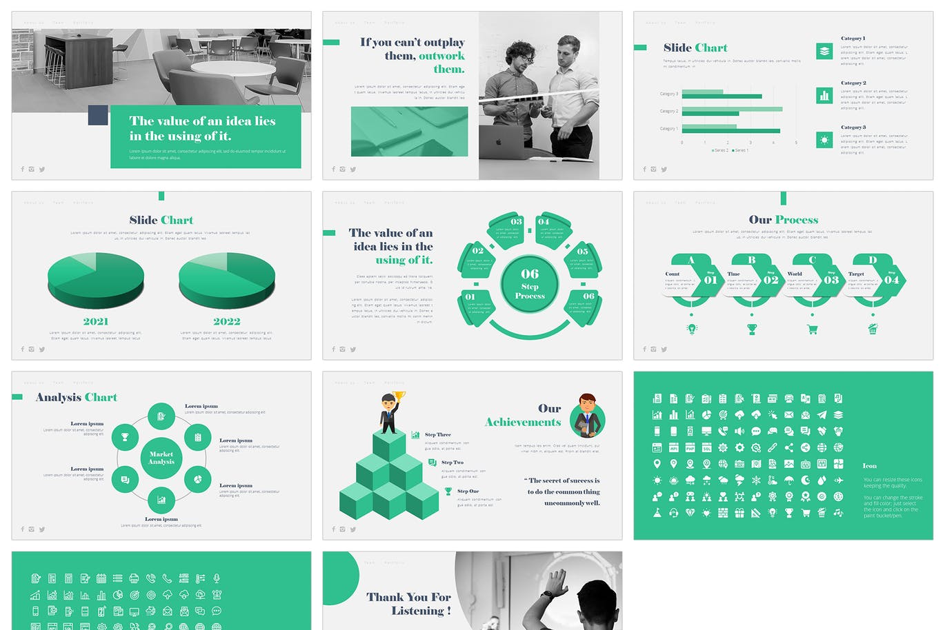 广告设计公司介绍PPT模版 (PPTX)