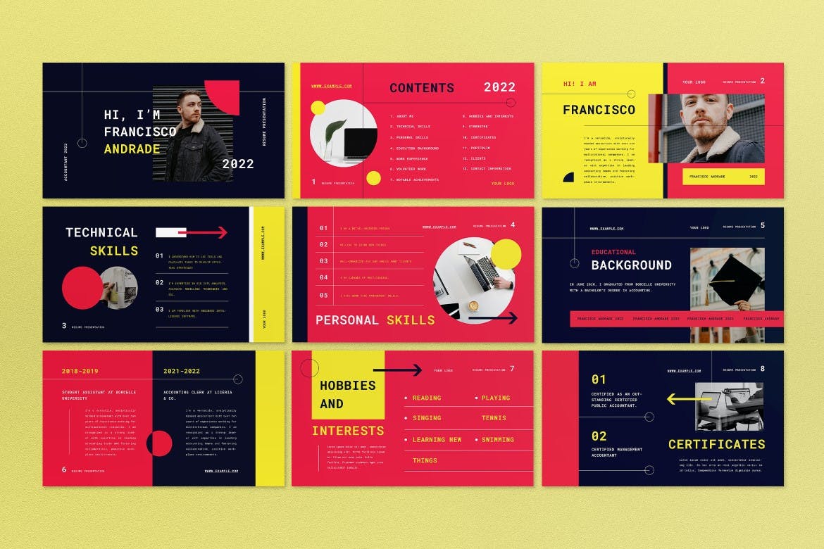 工作室介绍PPT模版 (PPT,PPTX)