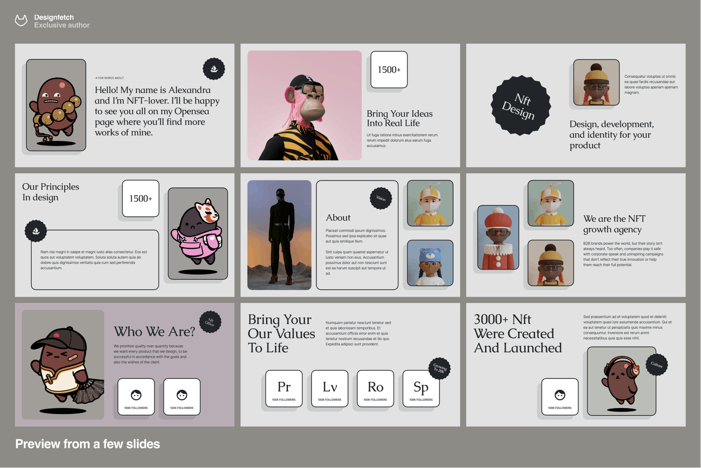 Nft加密技术 PPT模板 (PPTX)