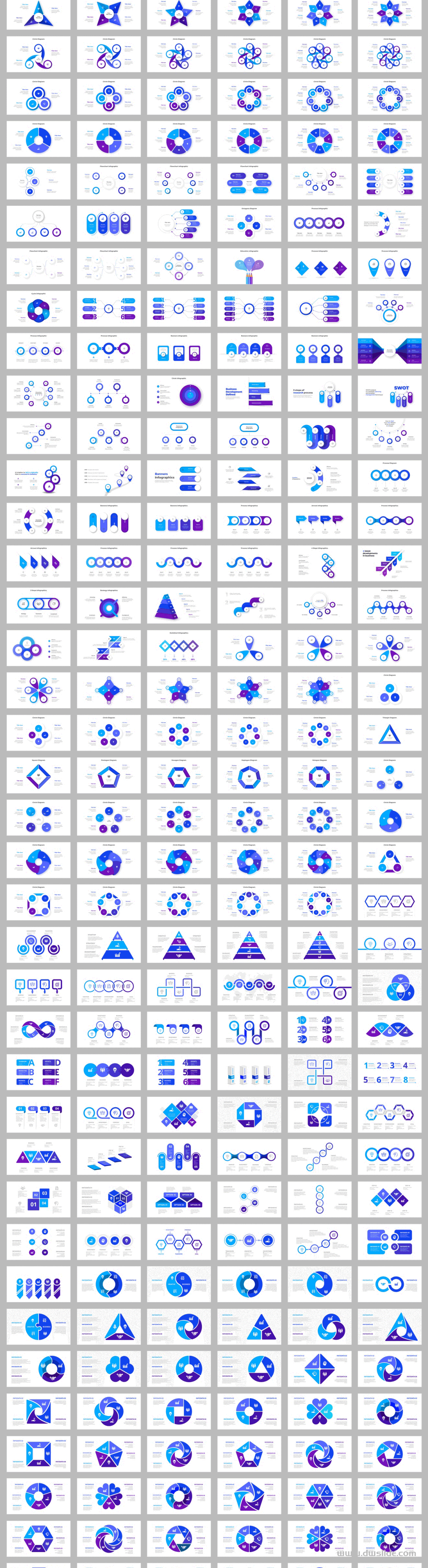 1293张信息图示PPT模板版式，让PPT可视化就靠这个了！
