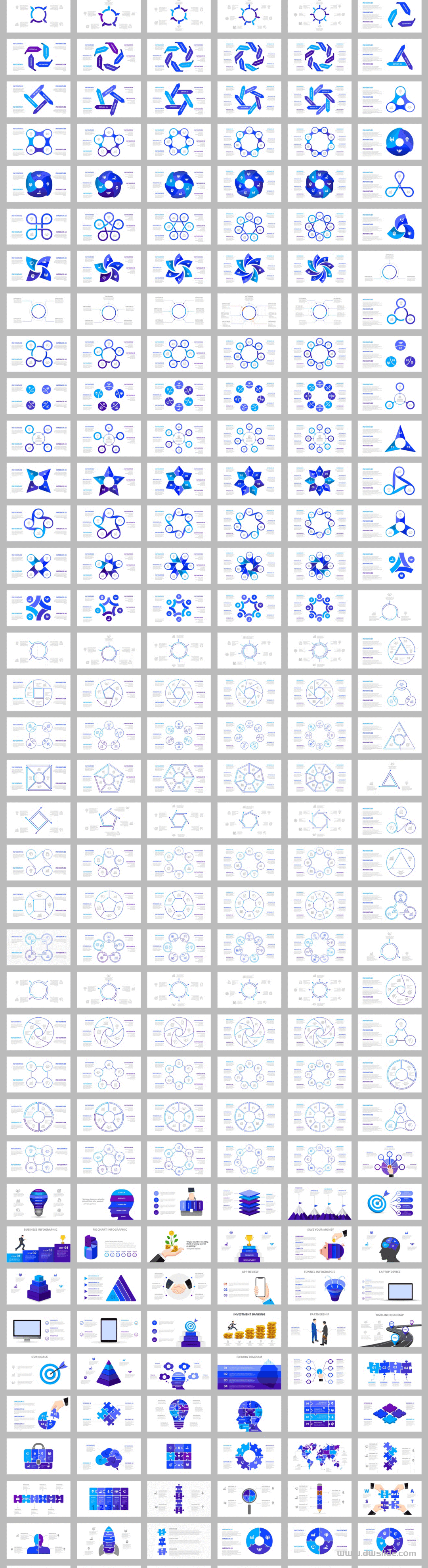 1293张信息图示PPT模板版式，让PPT可视化就靠这个了！