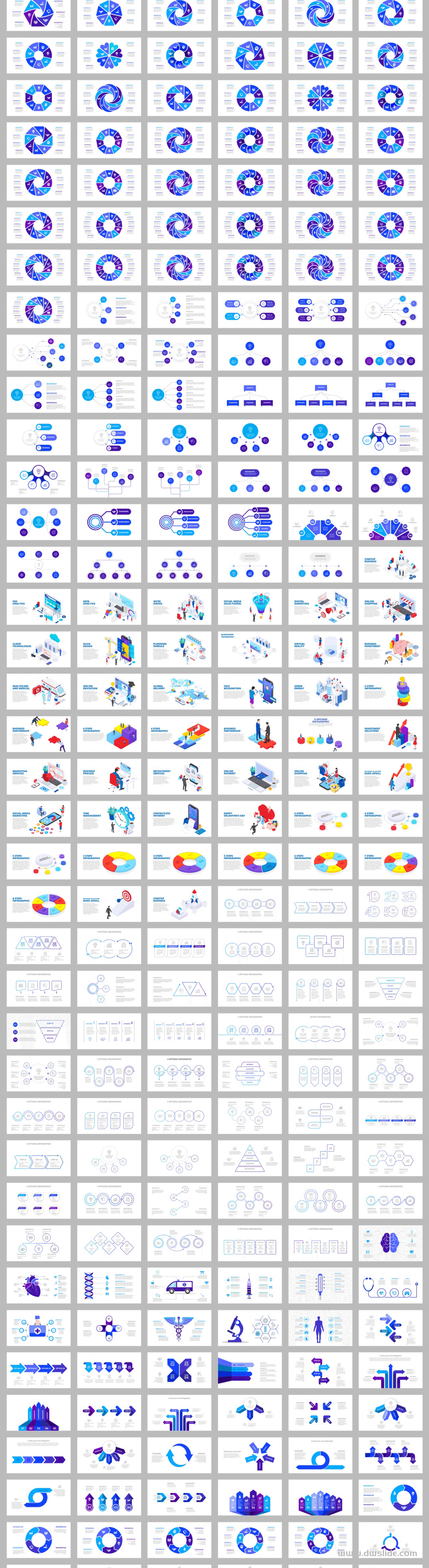 1293张信息图示PPT模板版式，让PPT可视化就靠这个了！