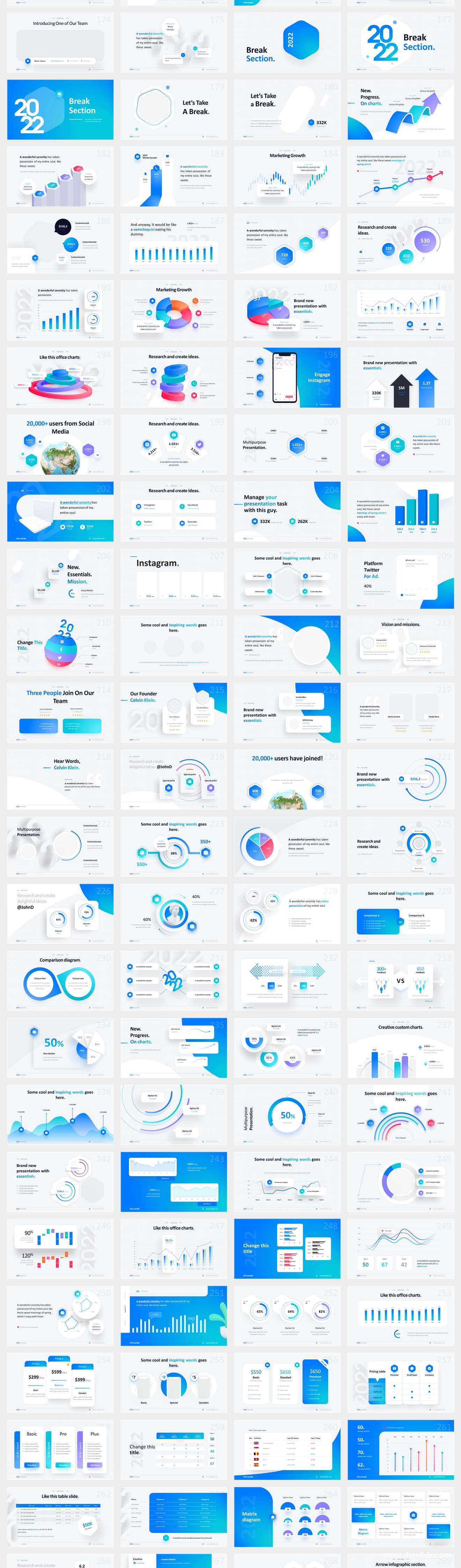 2022年新版商务汇报452页高级动态PPT版式大全！超级精美！