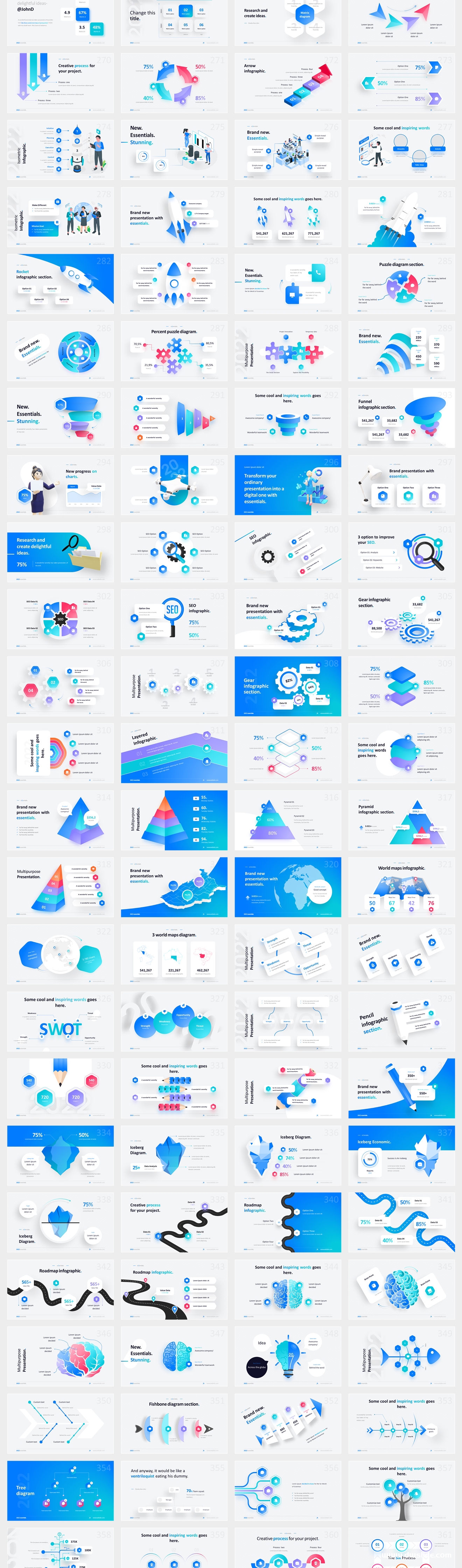 2022年新版商务汇报452页高级动态PPT版式大全！超级精美！