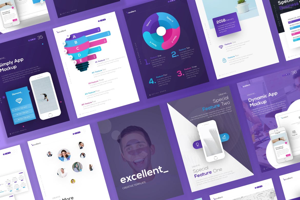 优秀的竖版PPT模版 (PPTX)