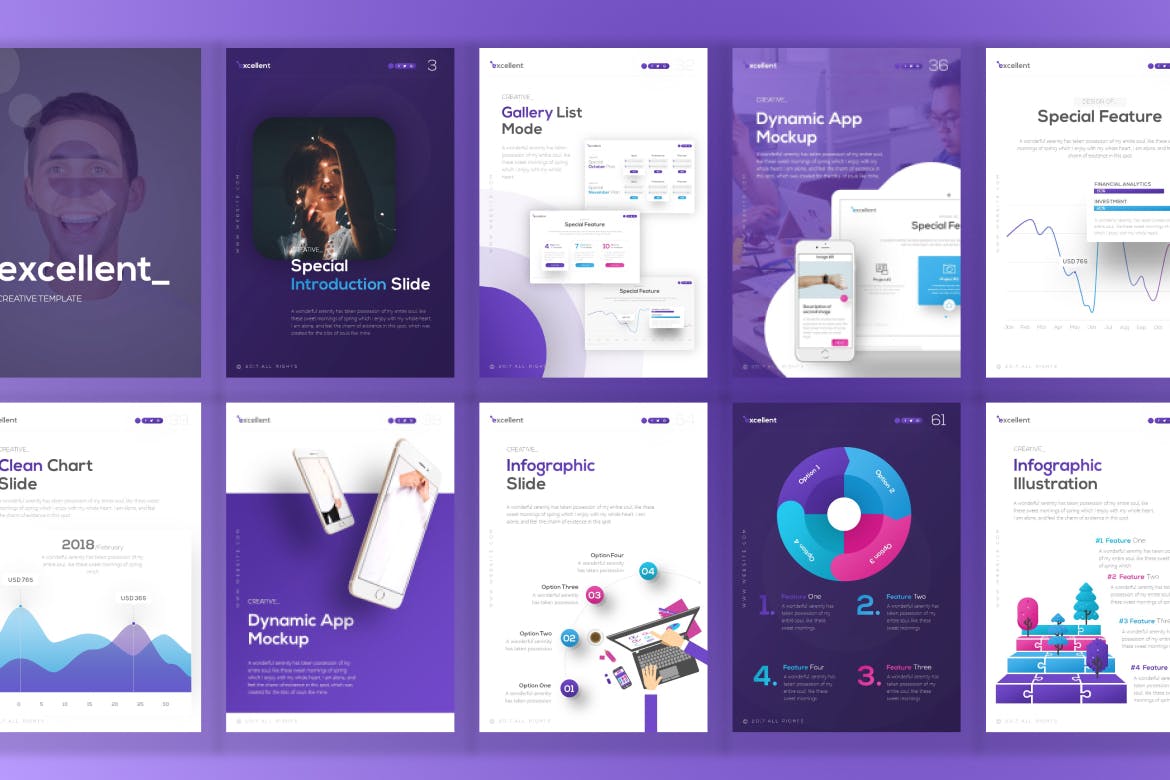 优秀的竖版PPT模版 (PPTX)