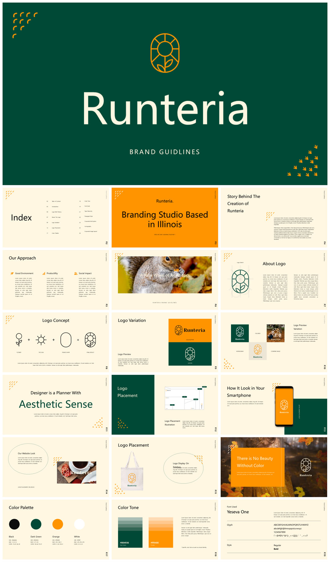 2022年文友严选国外活力色彩风PPT模板合集-27套