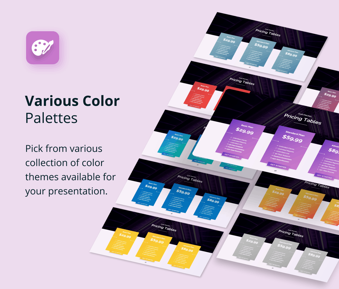 紫色数字营销PPT演示模板 (PPTX)