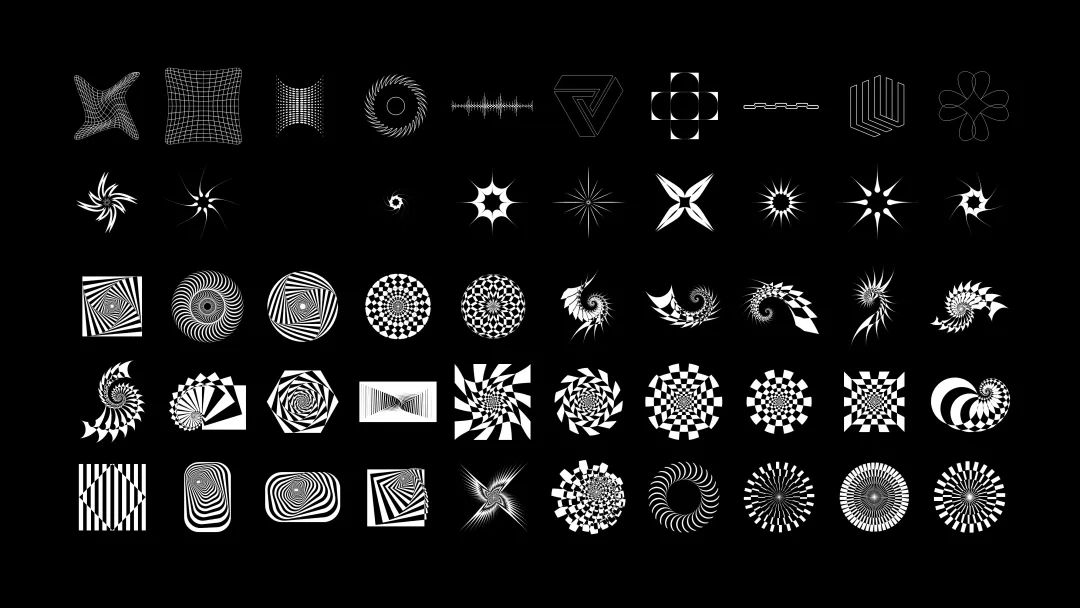 PPT里的抽象图形素材，齐了！