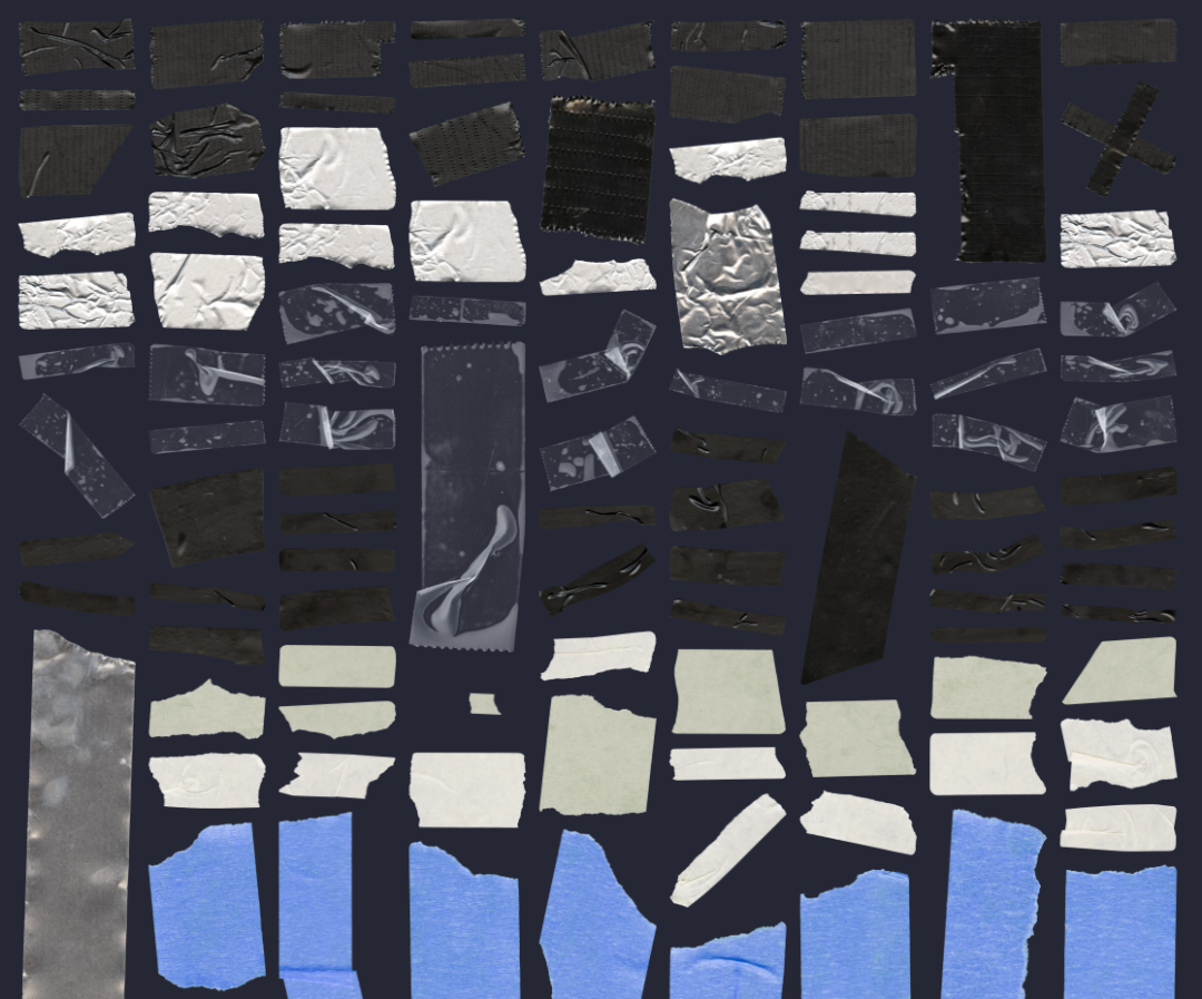 潮流艺术贴纸素材,这次整齐了!