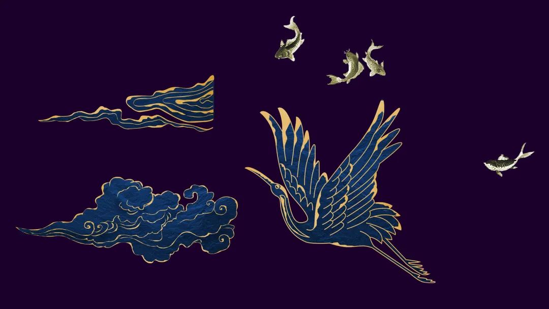 金色描边中国风素材！快速制作中国风PPT！直接保存！