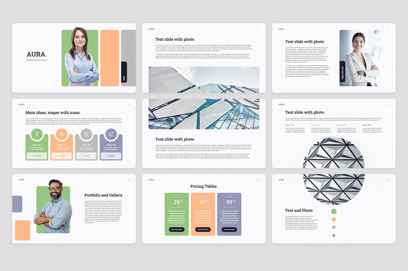 月度总计业务分析报告ppt模板 (PPTX,PDF)