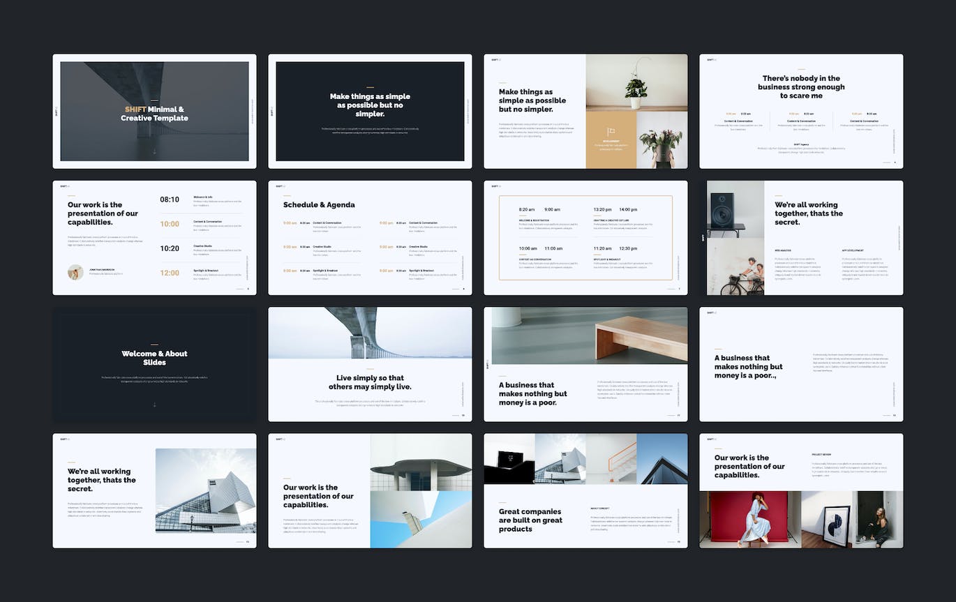 金色高端多用途设计演示文稿PPT模板 (PPTX)