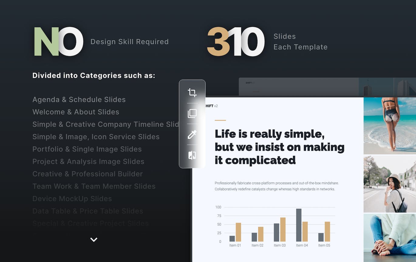 金色高端多用途设计演示文稿PPT模板 (PPTX)