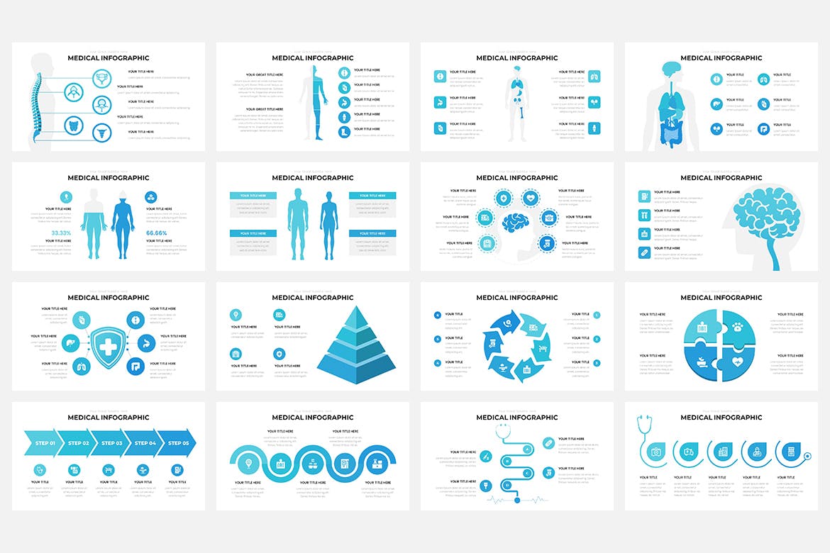 医疗保健宣传材料ppt模板 (PPTX)