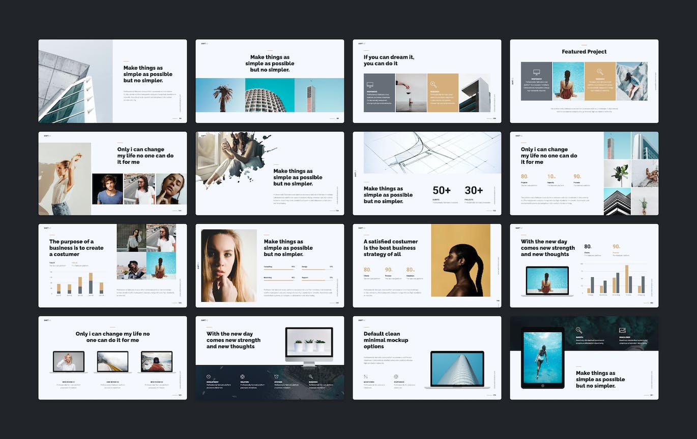 金色高端多用途设计演示文稿PPT模板 (PPTX)