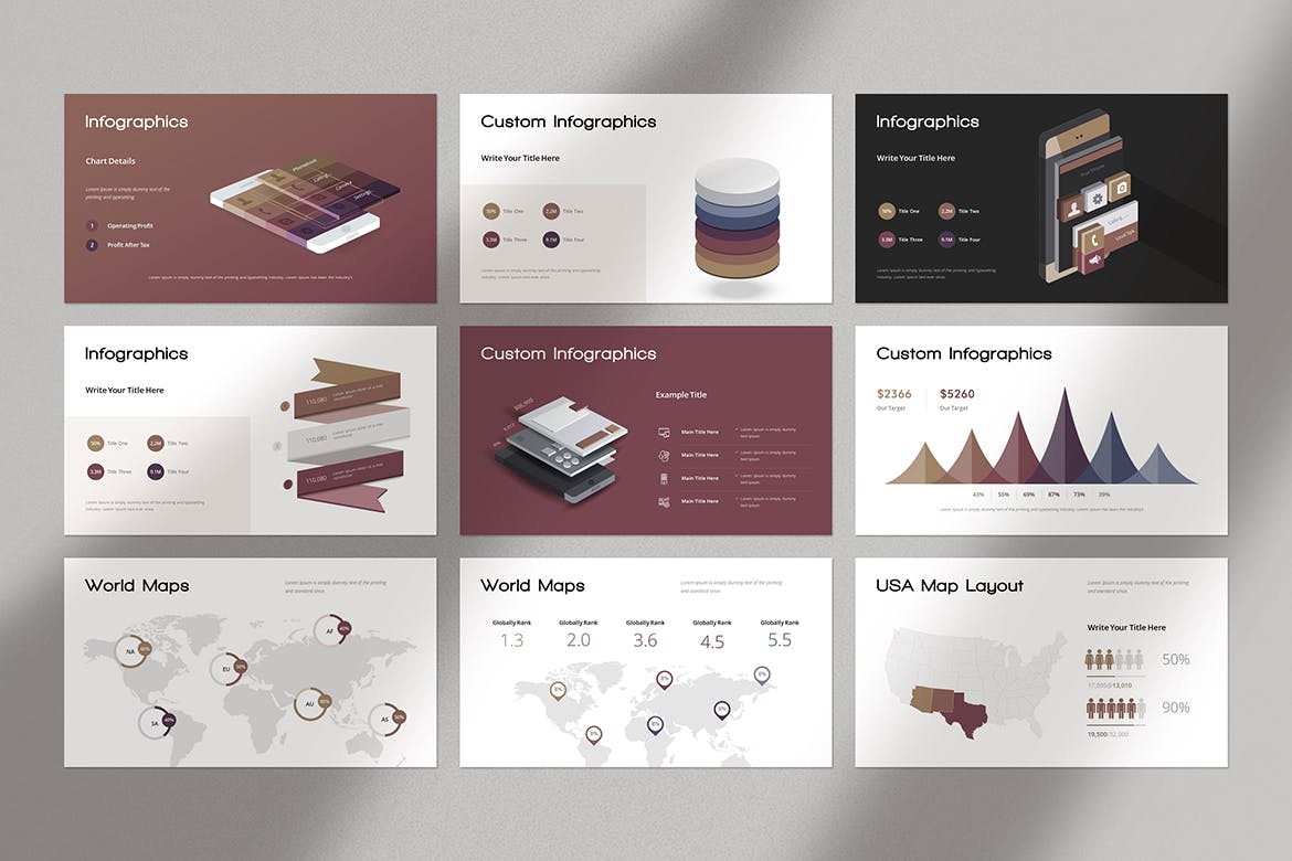 年度总结报告ppt模板 (PPTX)