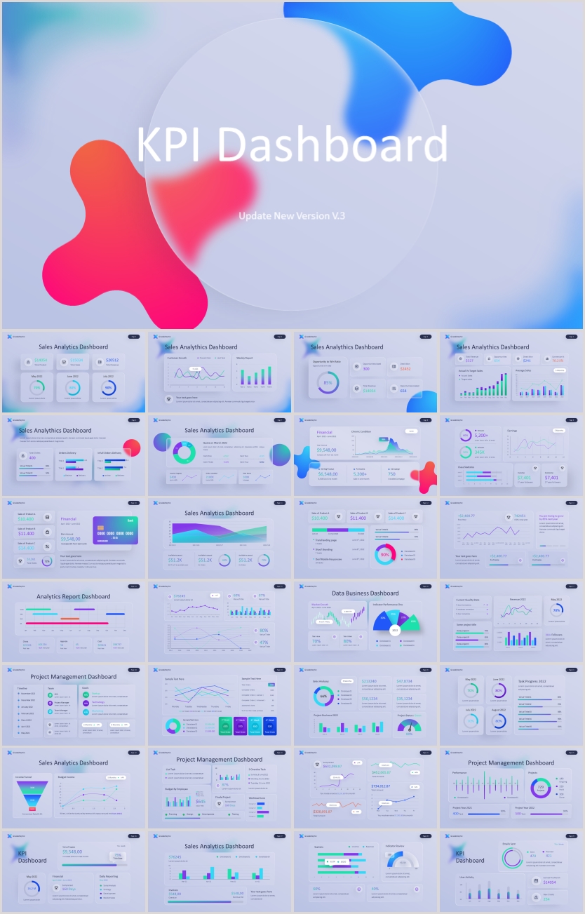 高端严选毛玻璃风PPT模板合集（第7期）[YX107]