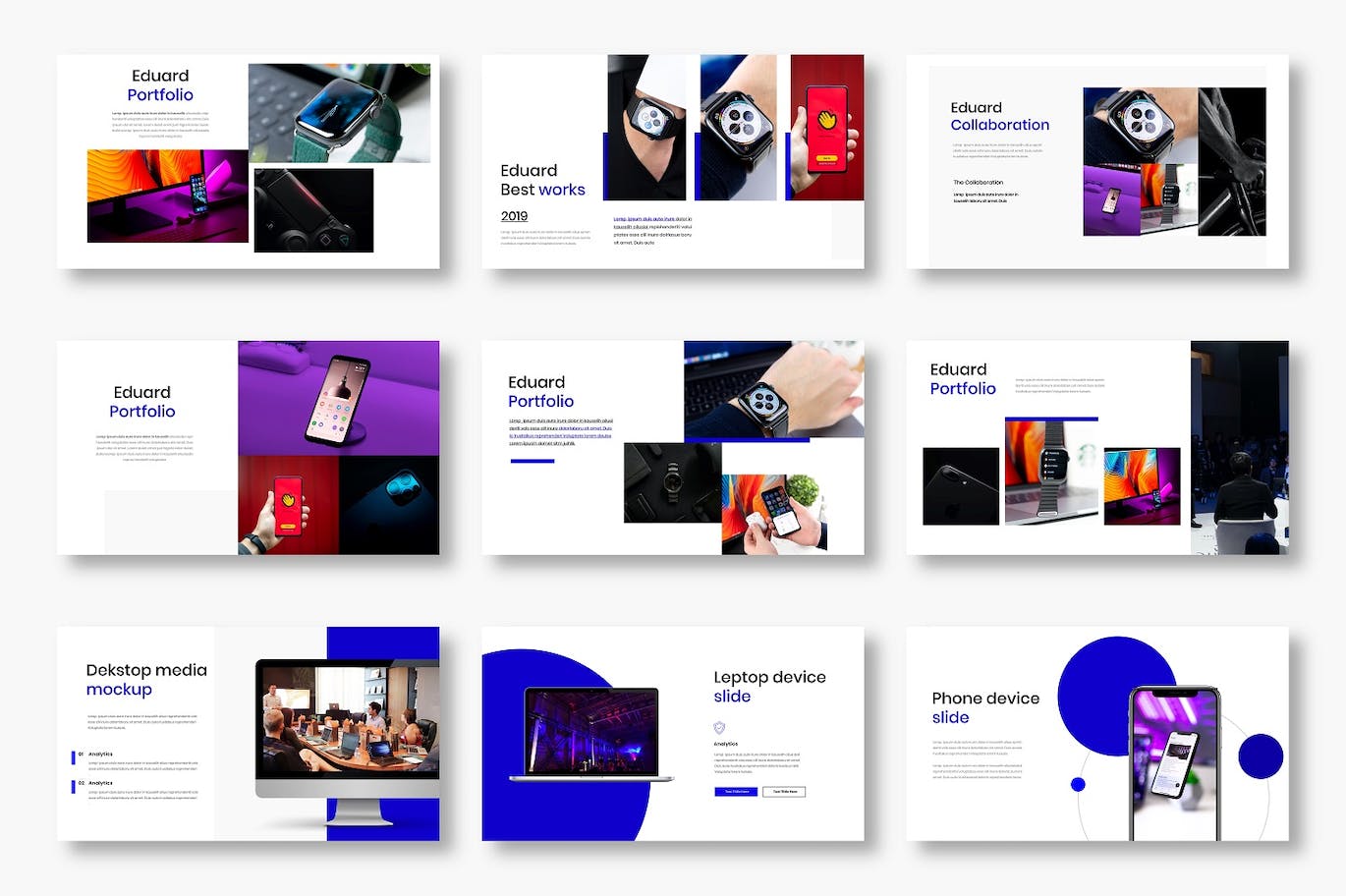 时尚高端专业的高品质商业商务质感PPT幻灯片演示模板（pptx）