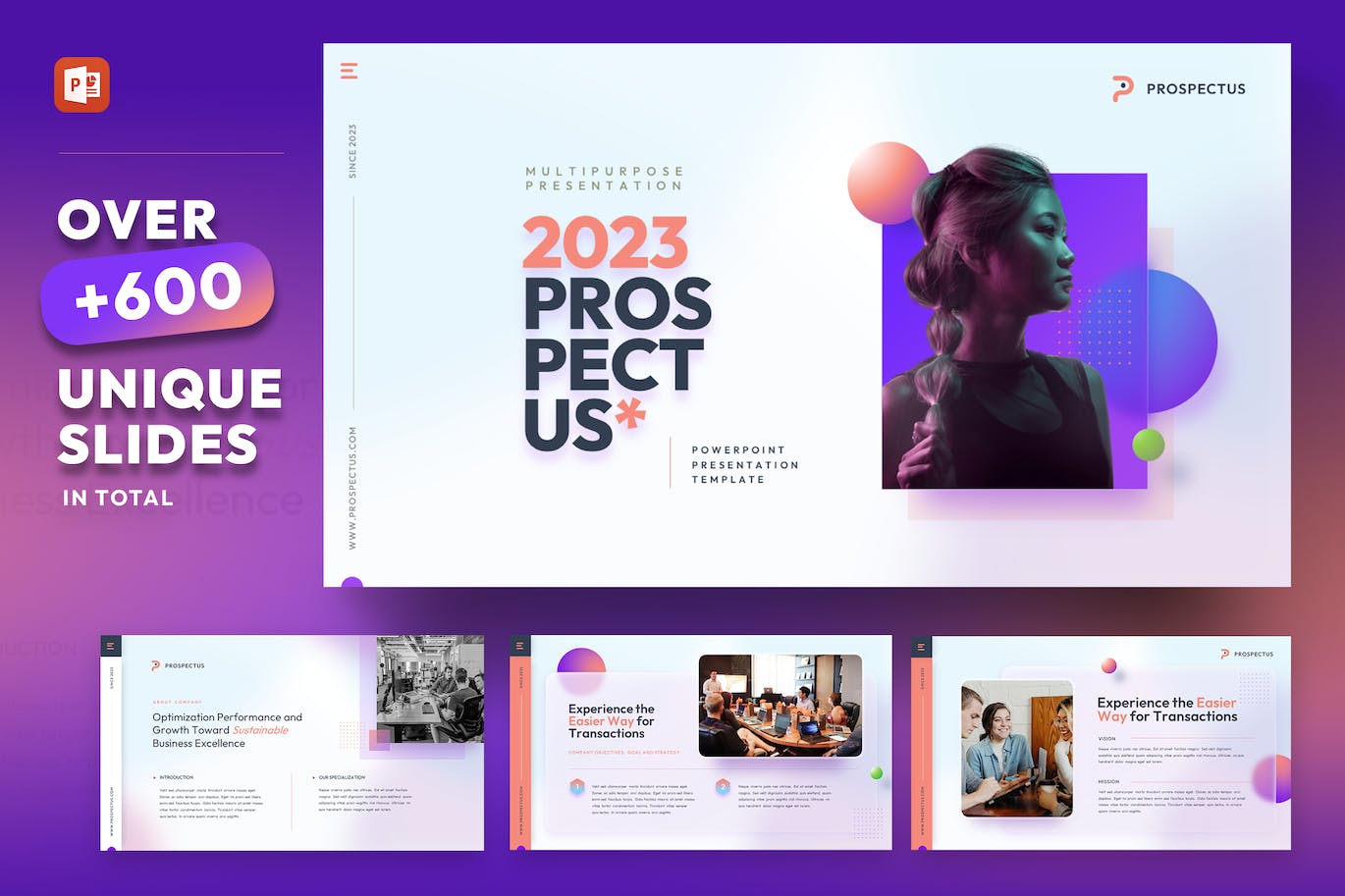 时尚的公司工作汇报PPT模版 (PPTX)