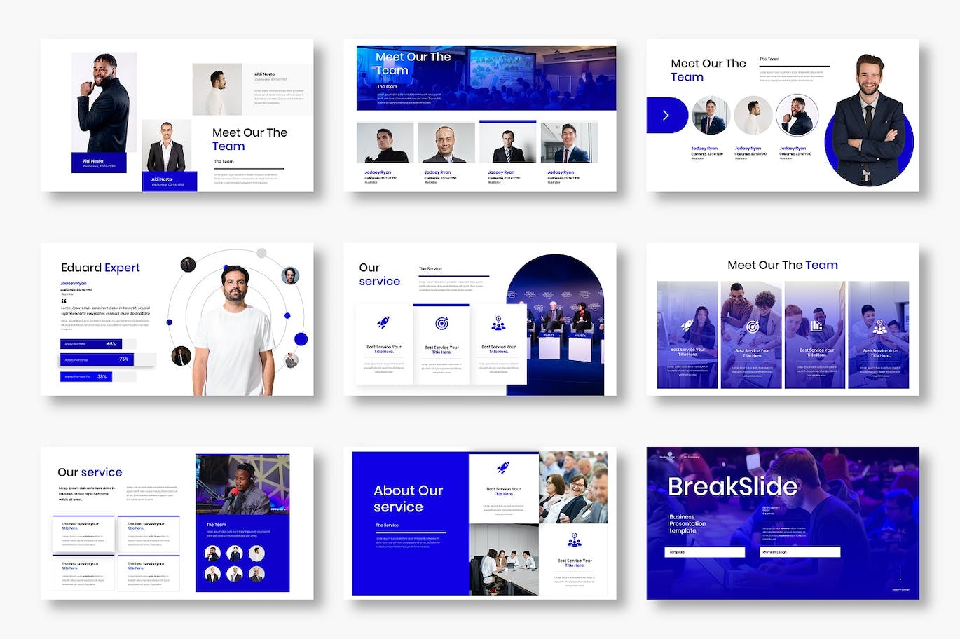 时尚高端专业的高品质商业商务质感PPT幻灯片演示模板（pptx）