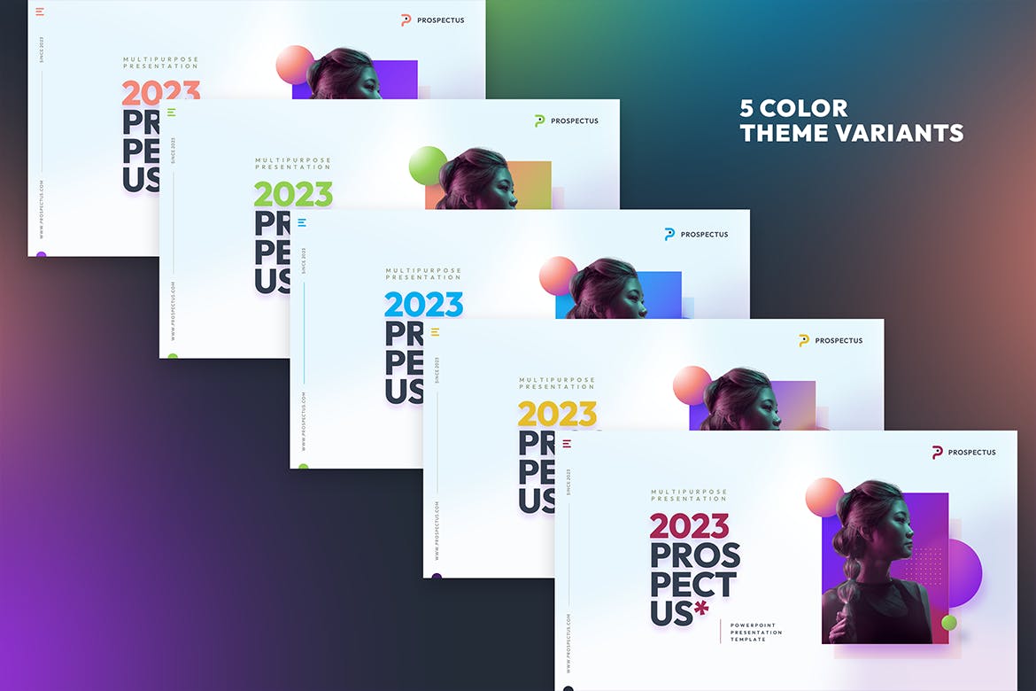 时尚的公司工作汇报PPT模版 (PPTX)