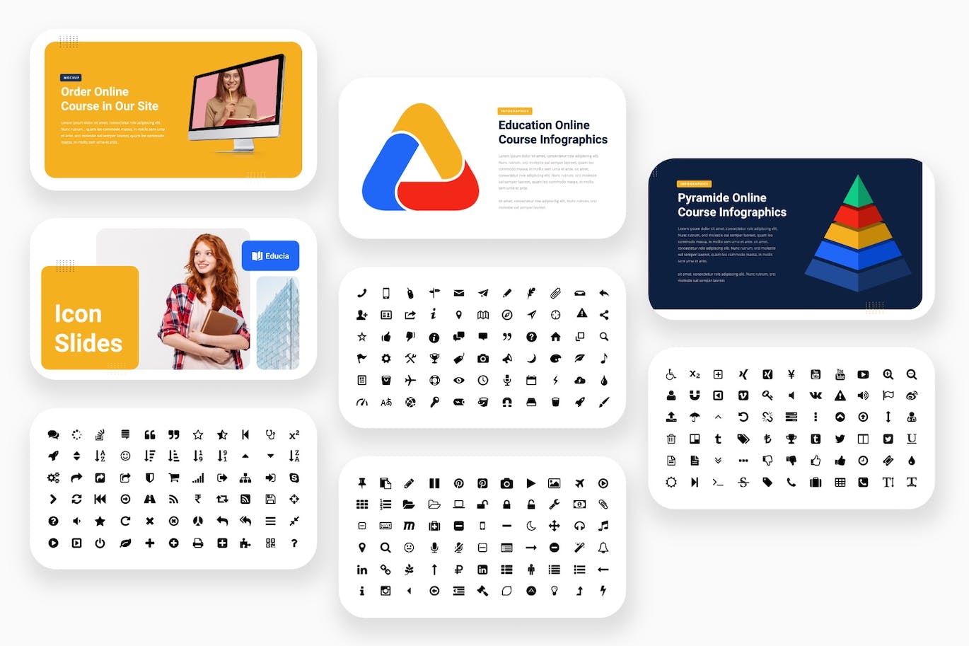 大学教育推广PPT模板 (PPTX)