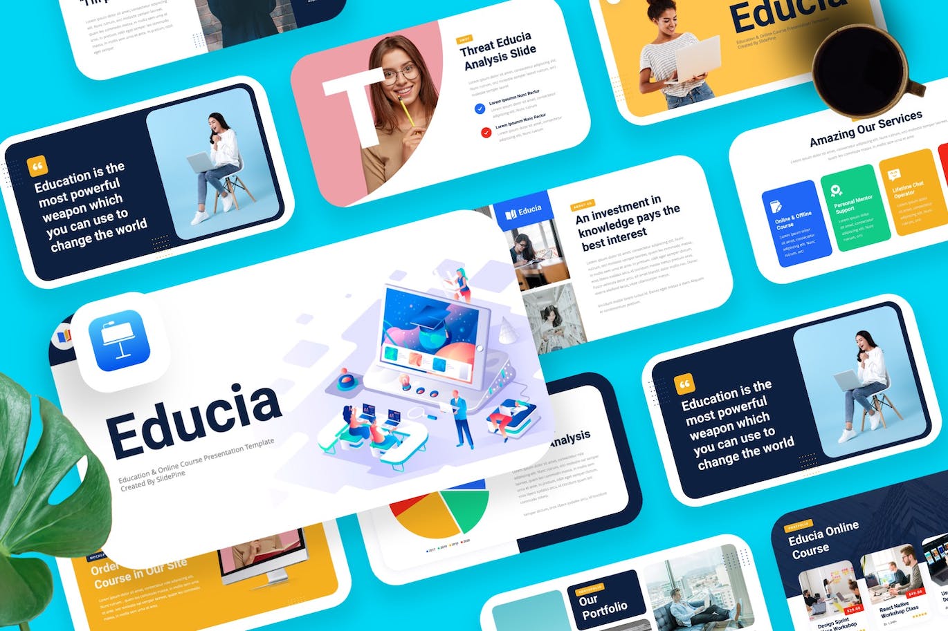 大学教育推广PPT模板 (PPTX)