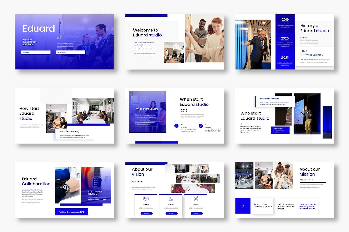 时尚高端专业的高品质商业商务质感PPT幻灯片演示模板（pptx）