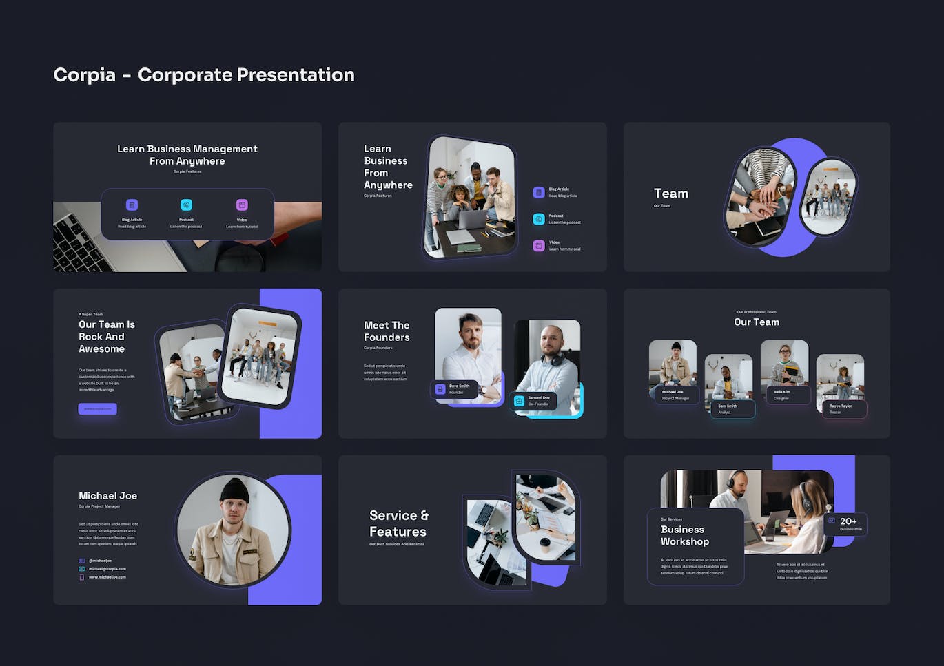 企业顾问PPT演示文稿模板 (PPTX)