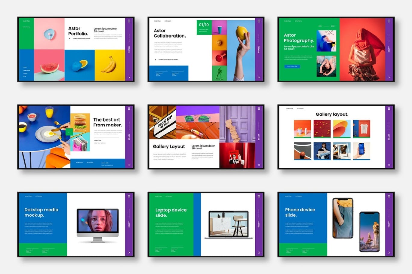 清新时尚高端多用途的商业商务PPT幻灯片演示模板（pptx）