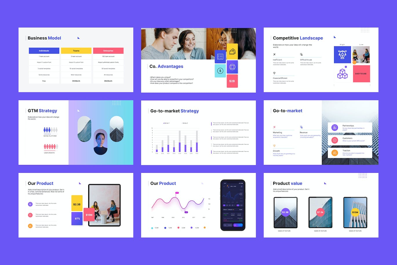 平台推销演示PPT模板 (PPTX)