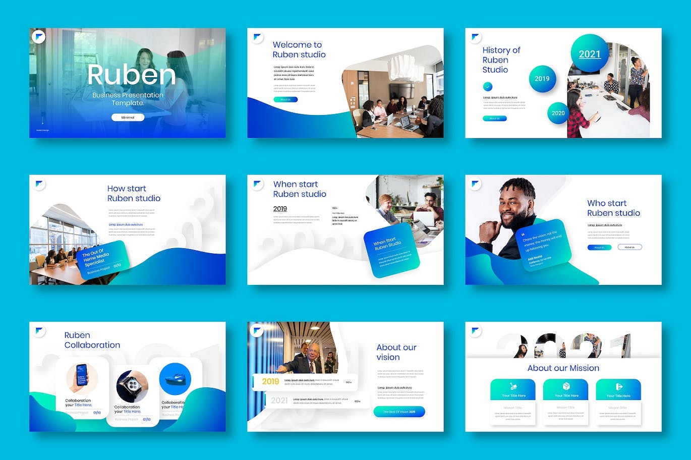 商业业务介绍PPT模版 (PPTX)