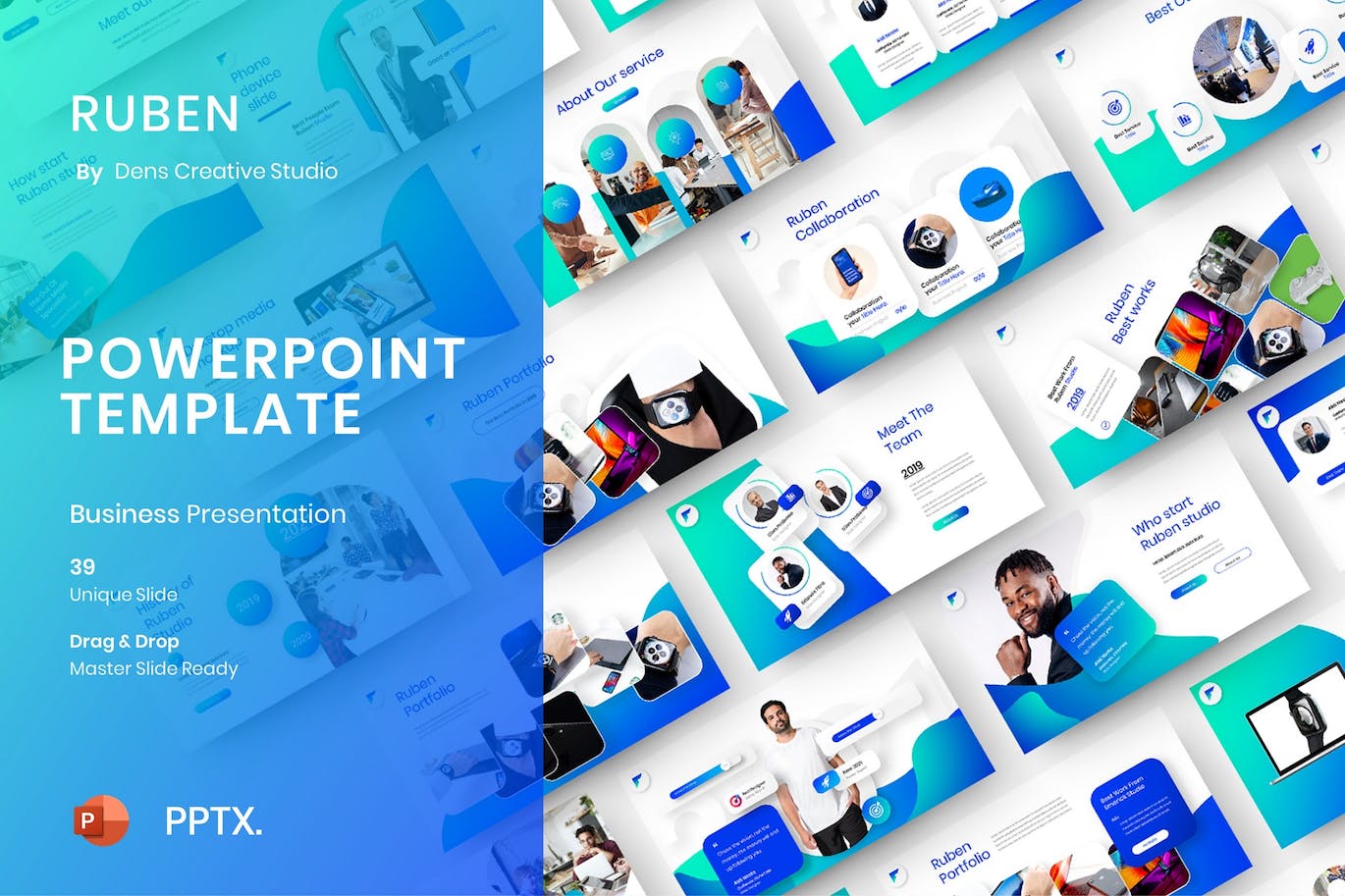 商业业务介绍PPT模版 (PPTX)