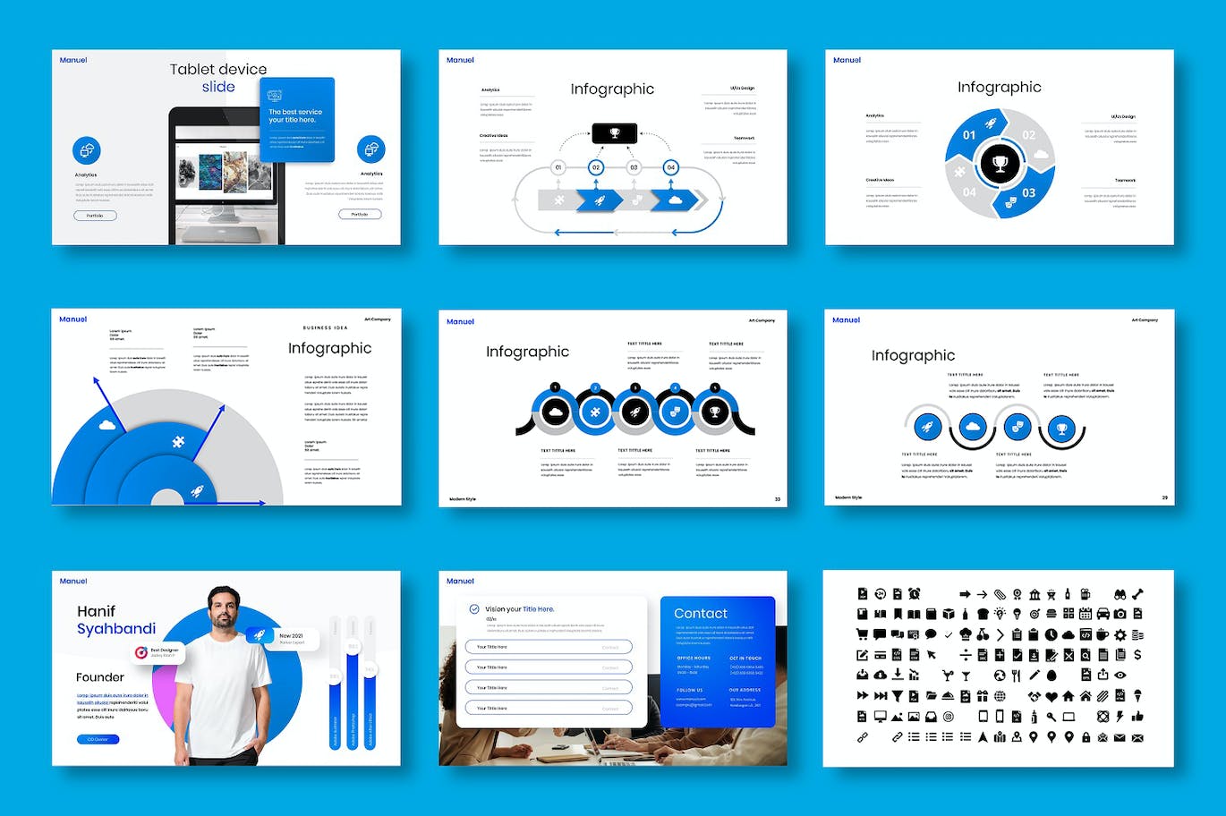 清新时尚简约配色的高品质商业商务PPT幻灯片演示模板（pptx）