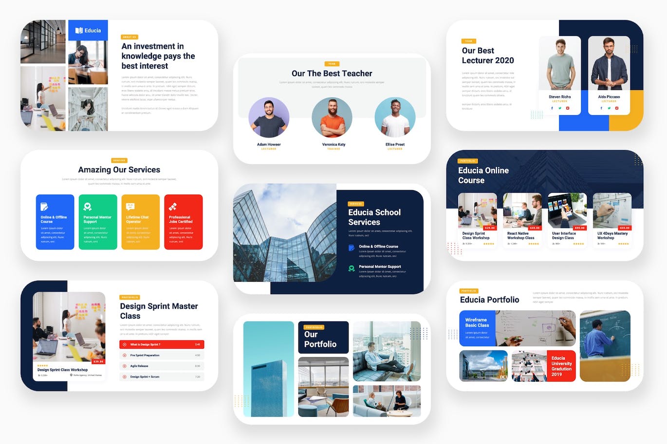 大学教育推广PPT模板 (PPTX)