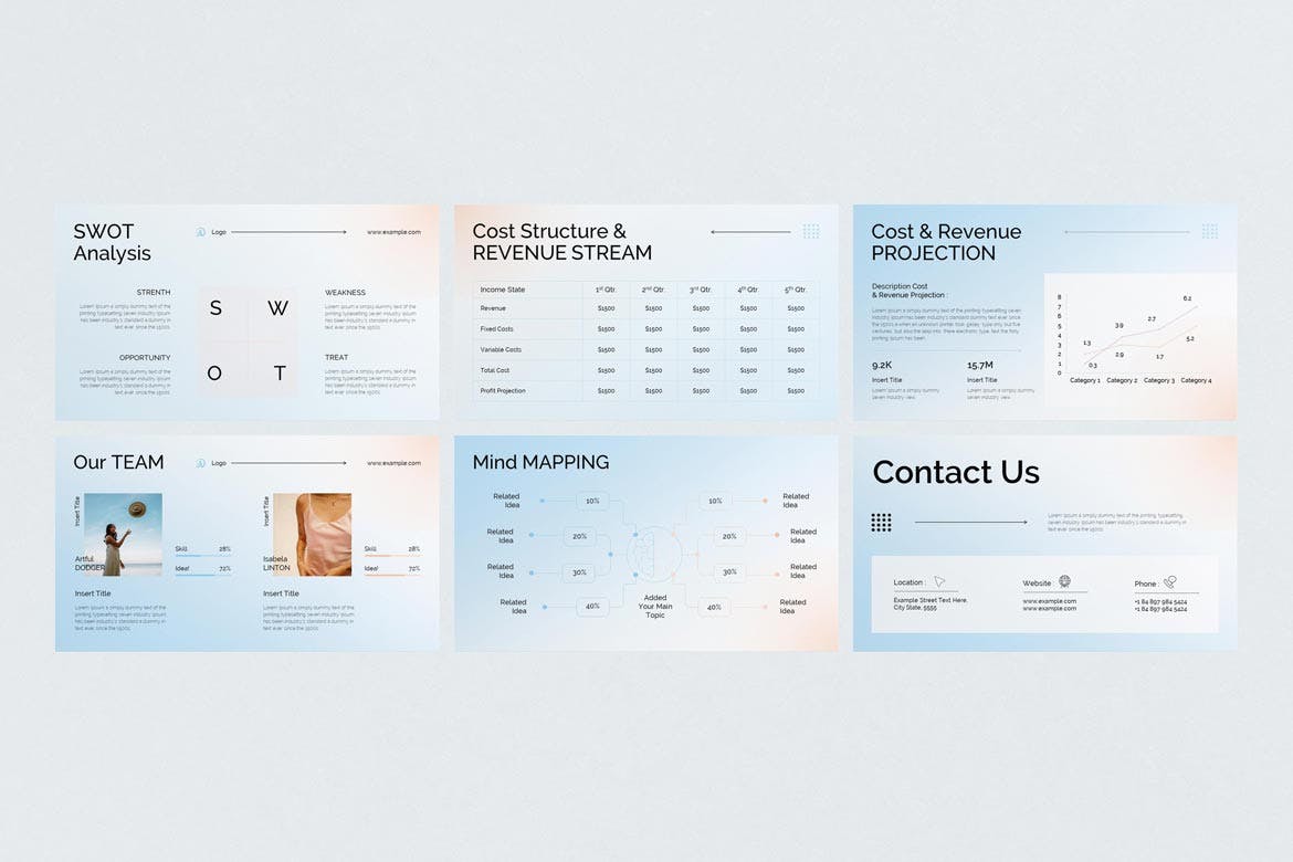 公司业务计划ppt演示文稿模板 (PPTX,PDF)