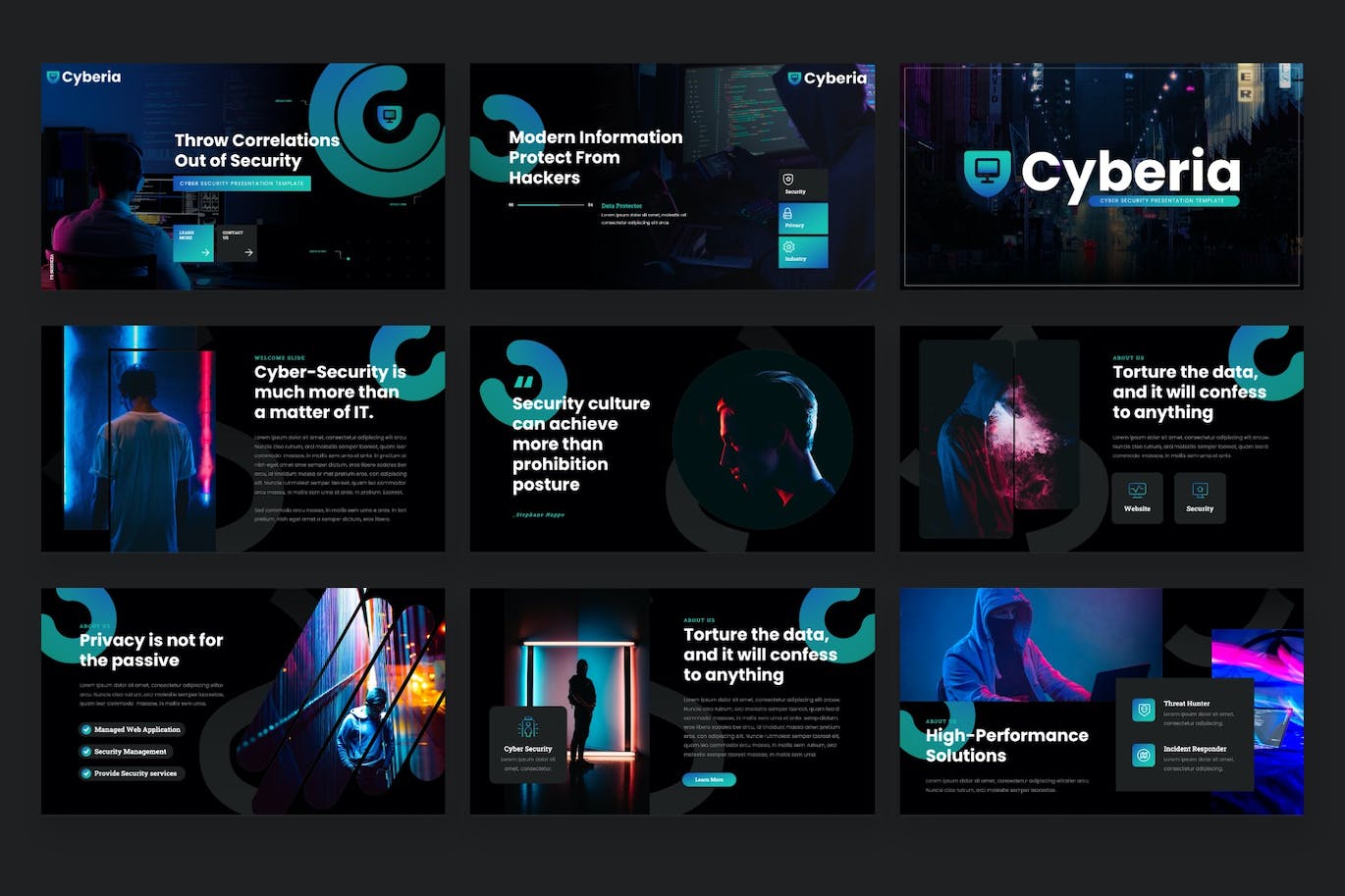 网络安全 PPT模版 (PPTX)