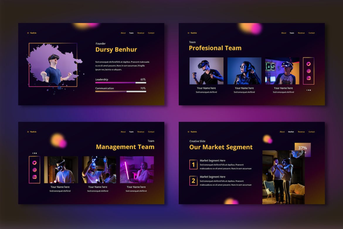 数据展示PPT模版 (PPTX)