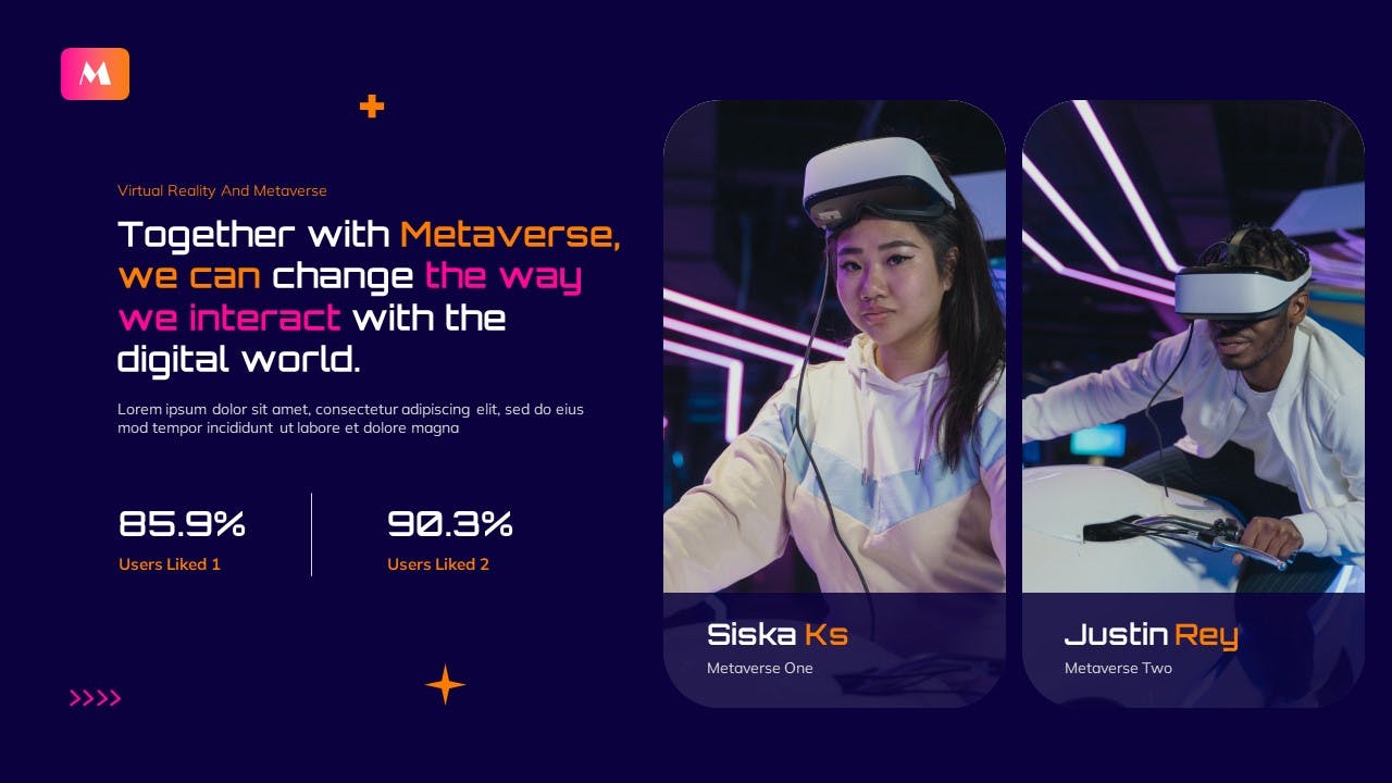 虚拟现实 PPT模板 (PPTX,PPT)