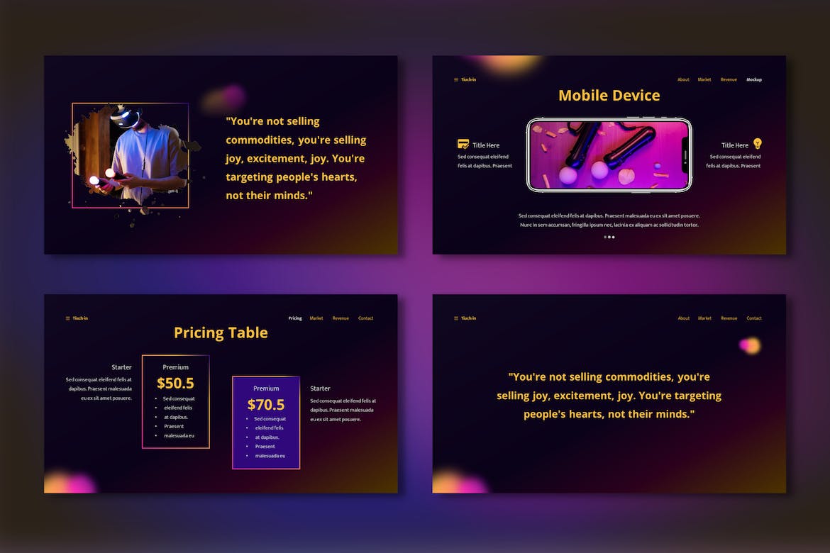 数据展示PPT模版 (PPTX)