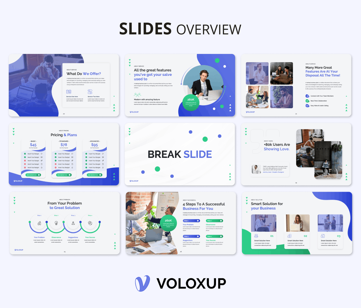 创意的商业计划书PPT模版 (PPTX)