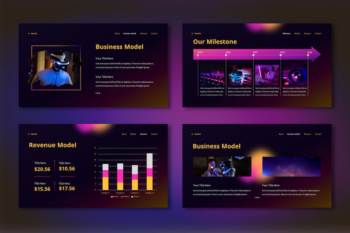 数据展示PPT模版 (PPTX)