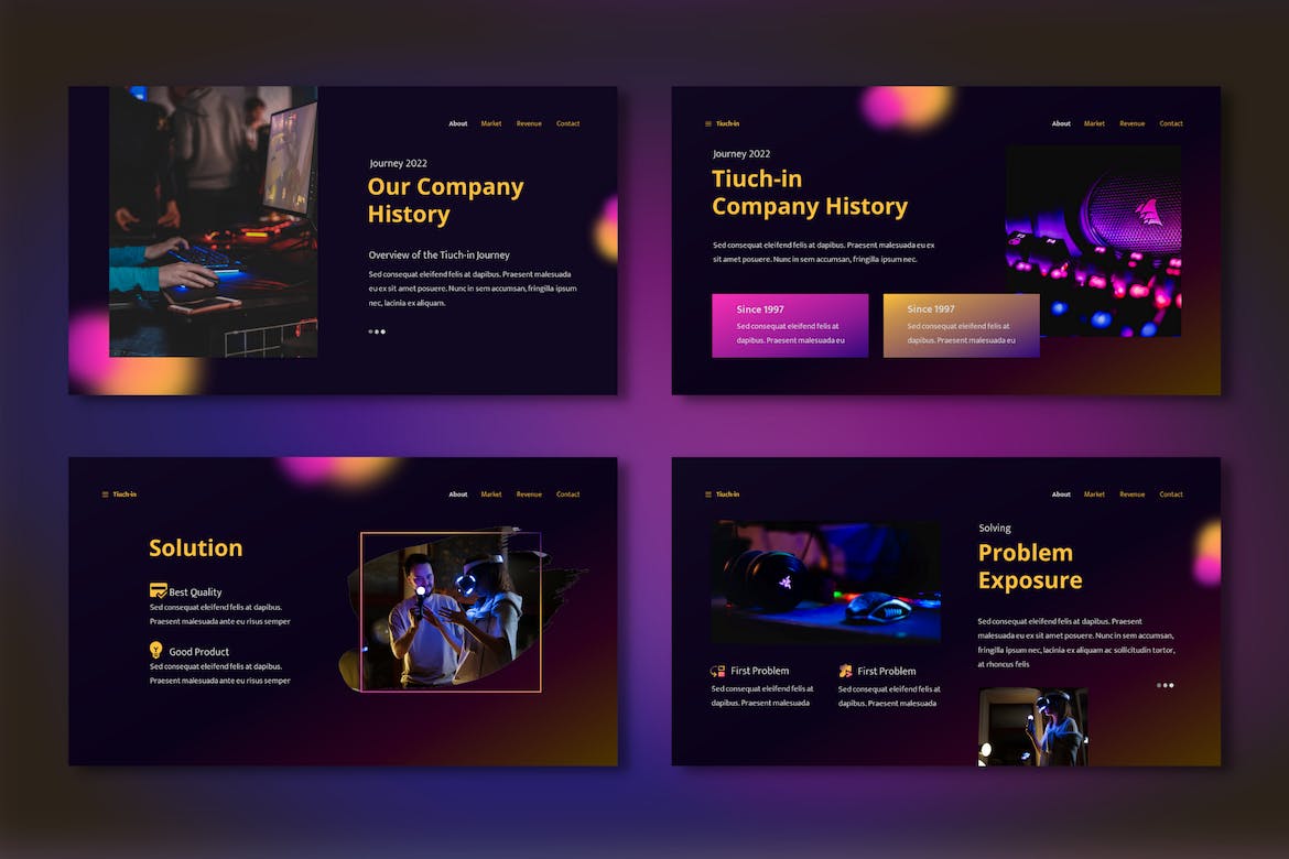 数据展示PPT模版 (PPTX)