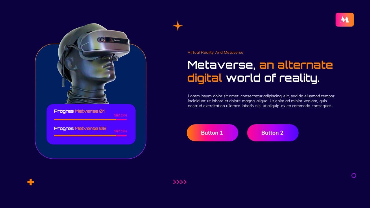 虚拟现实 PPT模板 (PPTX,PPT)