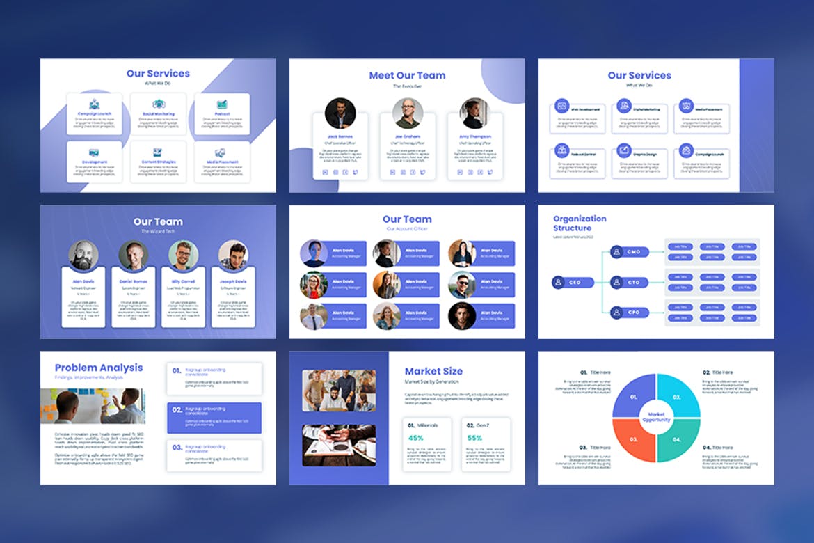 有说服力和影响力商业计划书PPT模版 (PPTX)