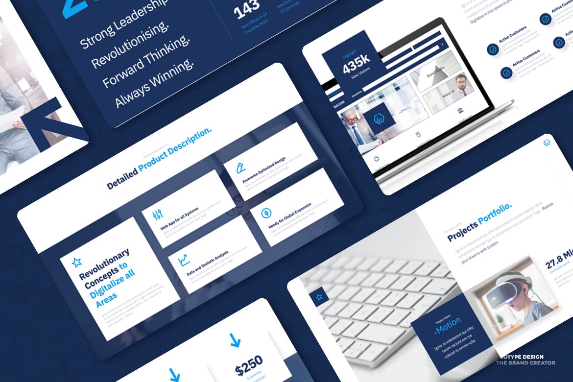 极简主义业务介绍PPT模版 (PPTX)